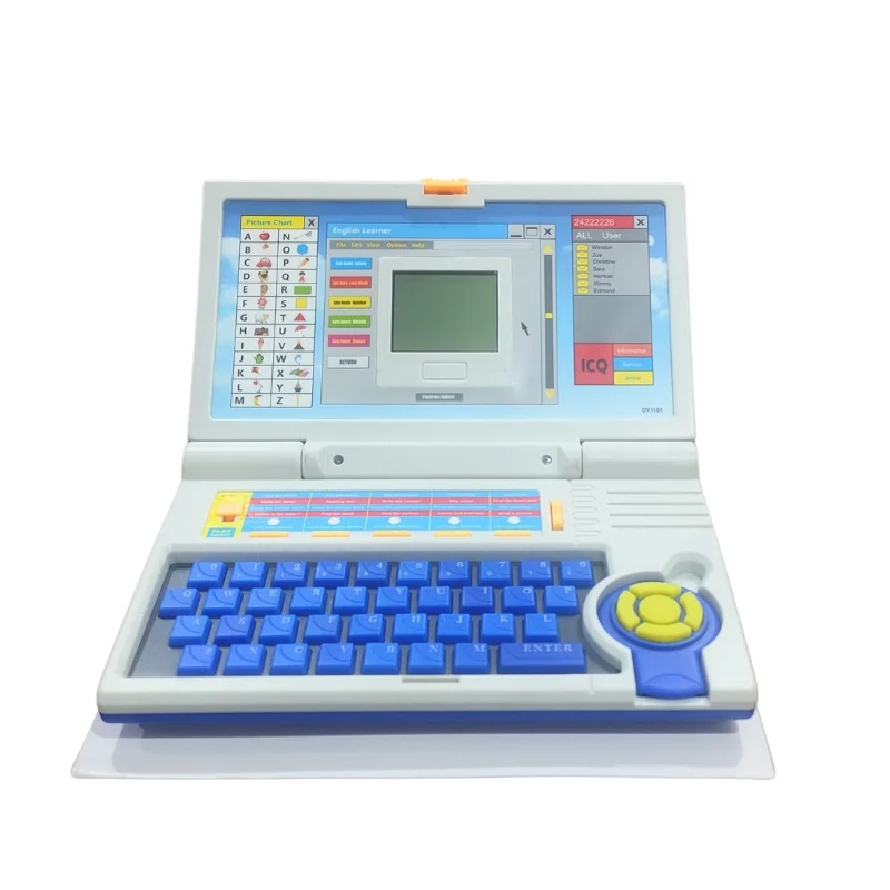 Educational Laptop Computer Toy with Mouse for Kids